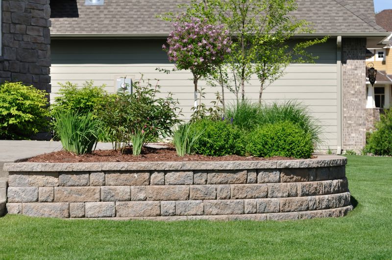 Stone Wall Hardscaping detail